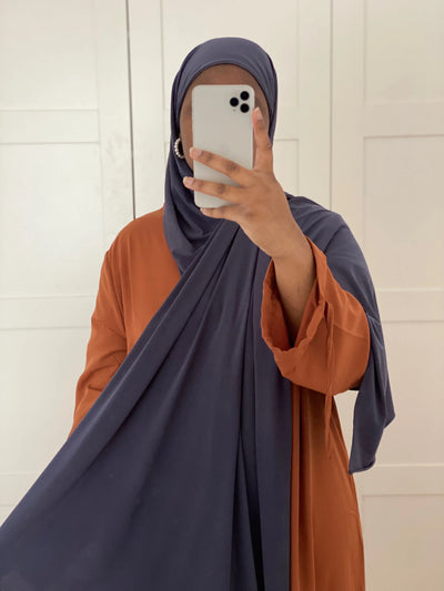 Hijab Jersey luxe à enfiler - Gris charbon MON HIJAB MODEST