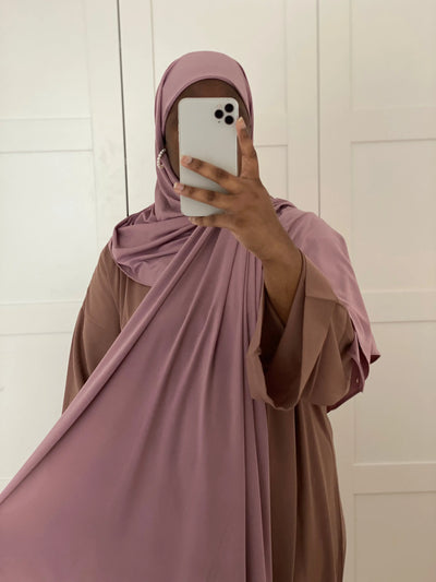 Hijab Jersey luxe à enfiler - Mauve MON HIJAB MODEST