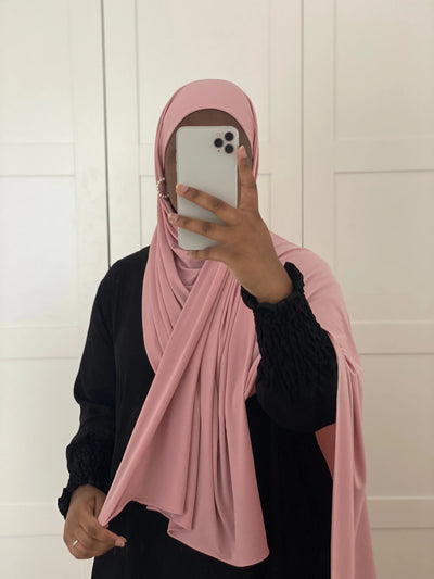 Hijab Jersey luxe à enfiler - Rose bonbon Mon Hijab Modest