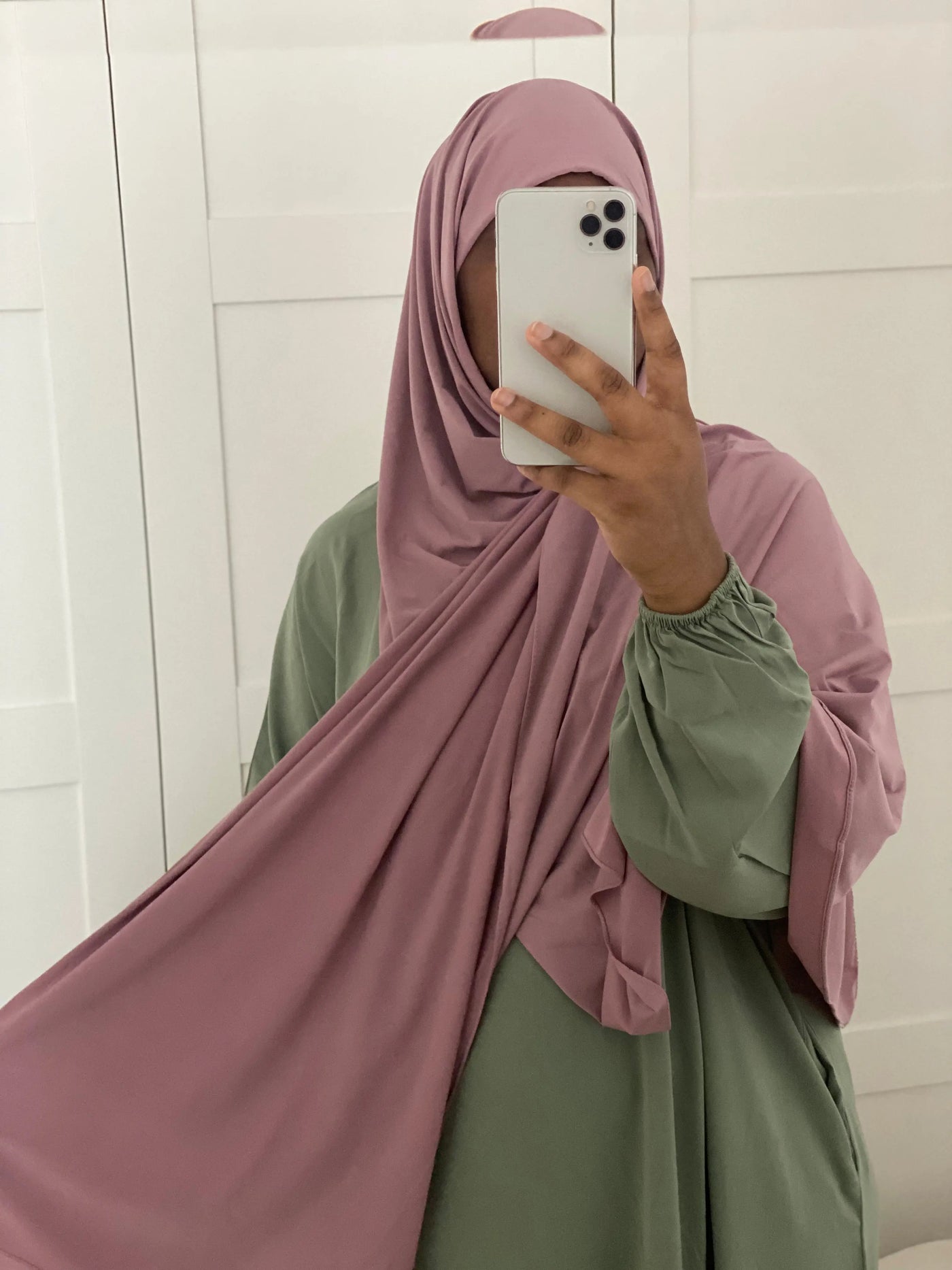 Hijab Jersey luxe à enfiler - Rose des bois Mon Hijab Modest