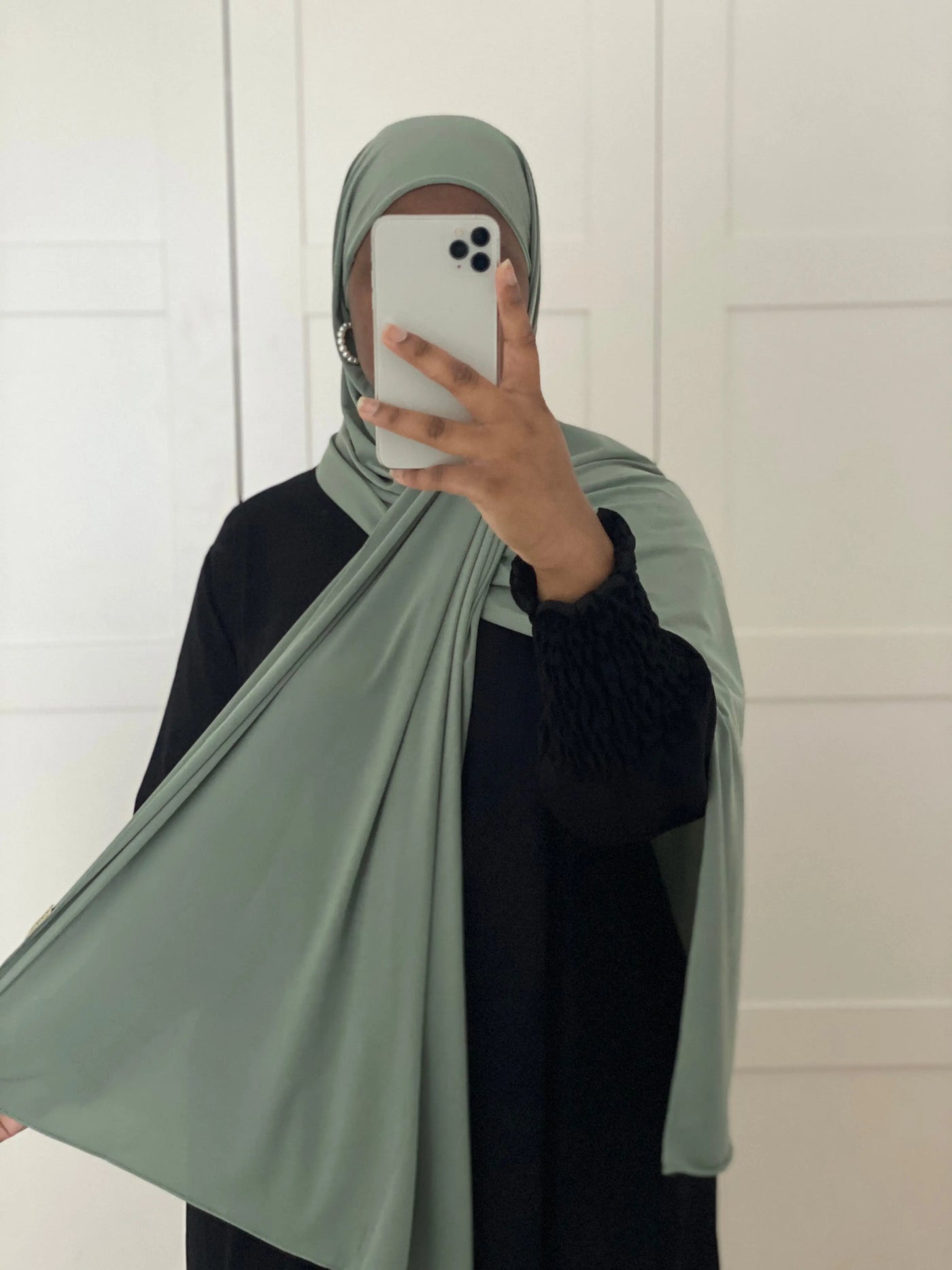 Hijab Jersey luxe à enfiler - Vert d’eau Mon Hijab Modest