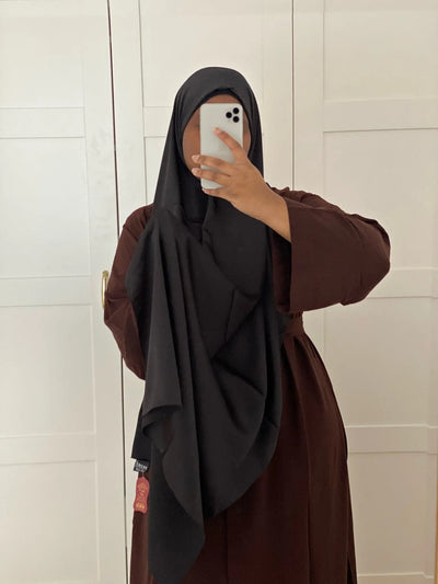 Hijab Satin - Black MON HIJAB MODEST