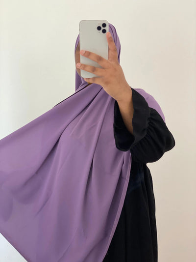 Hijab Soie de Médine - Lilas clair MON HIJAB MODEST