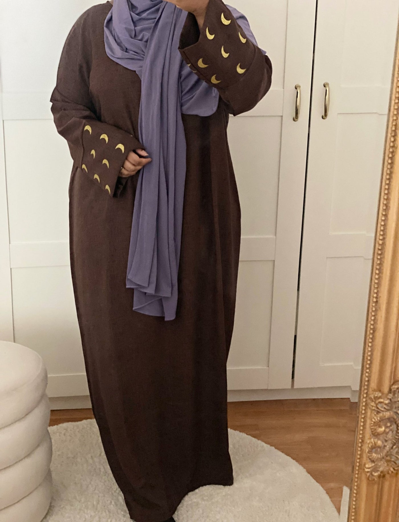 Abaya Lune - Chocolat foncé - MON HIJAB MODEST co