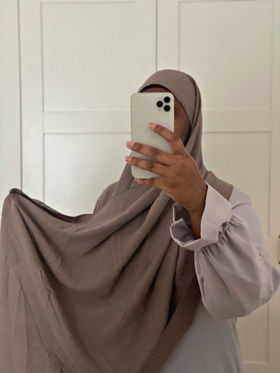 Hijab Jazz Premium - Taupe - MON HIJAB MODEST co