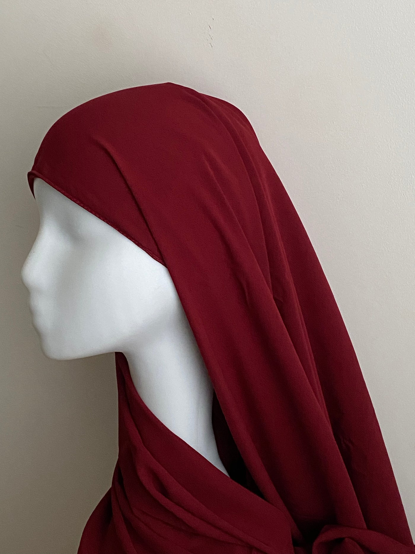 Hijab à enfiler - Cerise