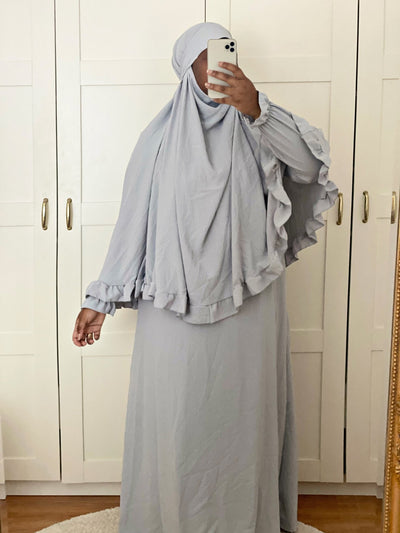 Tenue de prière Froufrou - Gris - MON HIJAB MODEST co