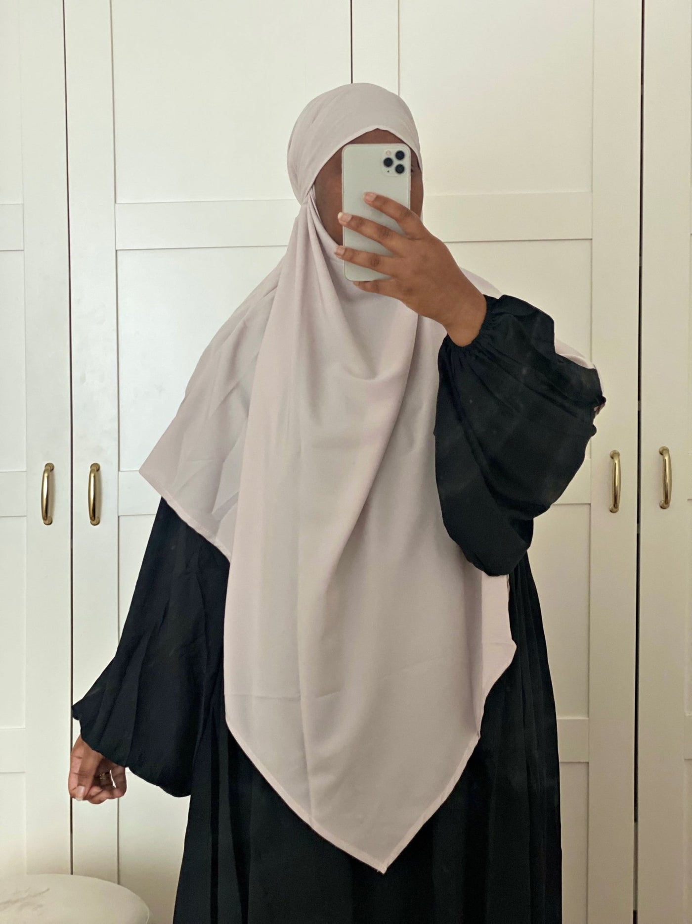 Khimar Soie de Médine - Beige Nude - MON HIJAB MODEST co