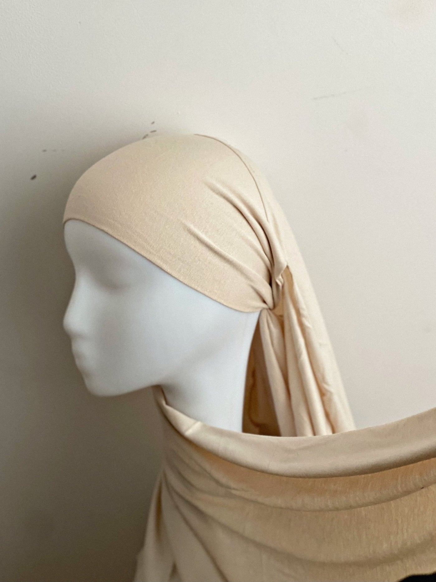 Hijab Jersey à Nouer Beige