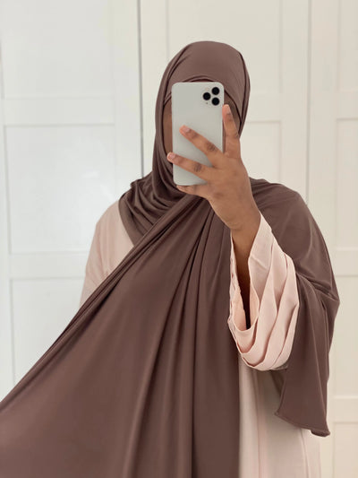 Jersey luxe à enfiler - Taupe foncé MON HIJAB MODEST