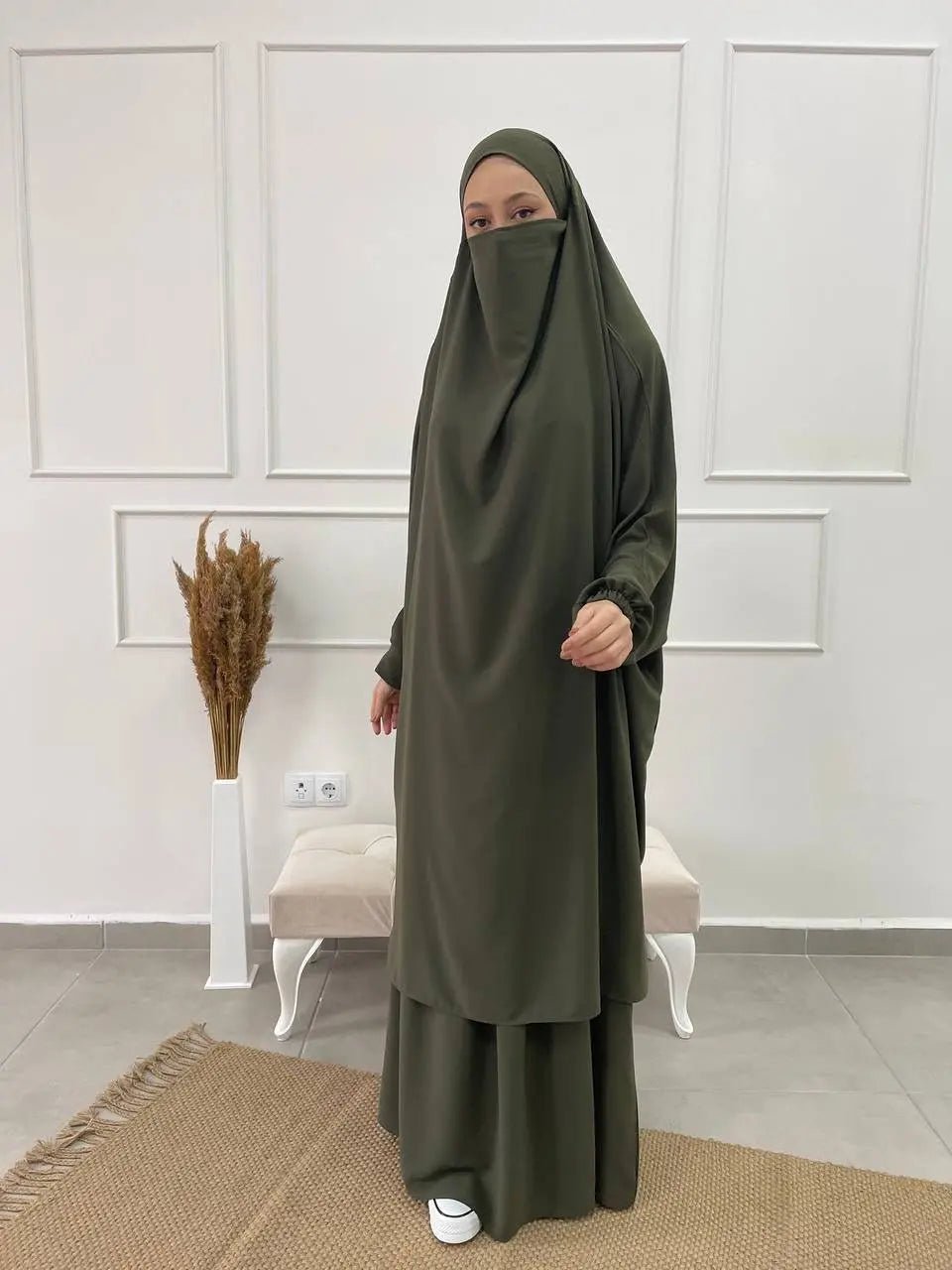 Jilbab Qualité Supérieure - Kaki - MON HIJAB MODEST co