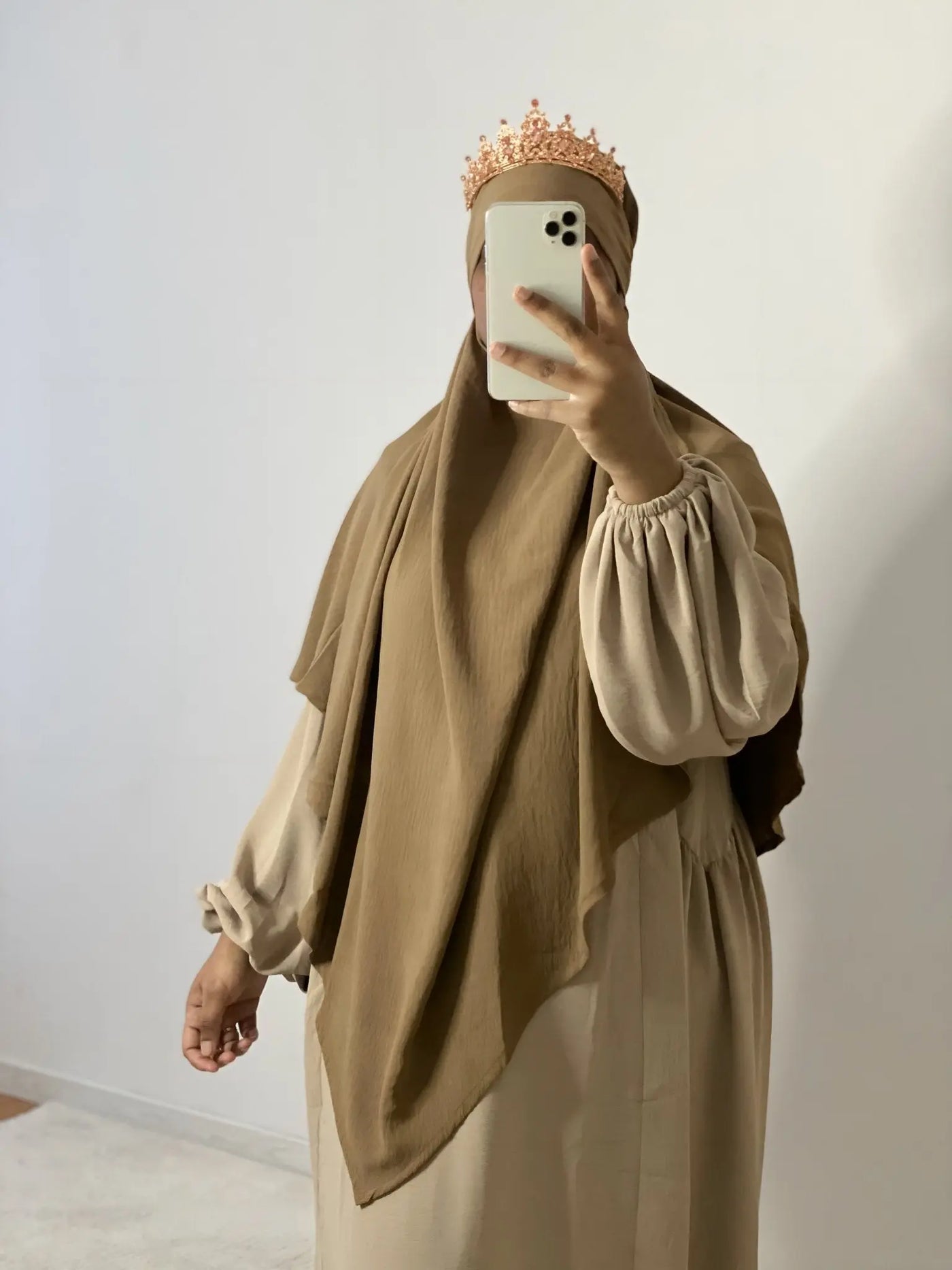 Khimar Jazz Simple - Beige foncé MON HIJAB MODEST