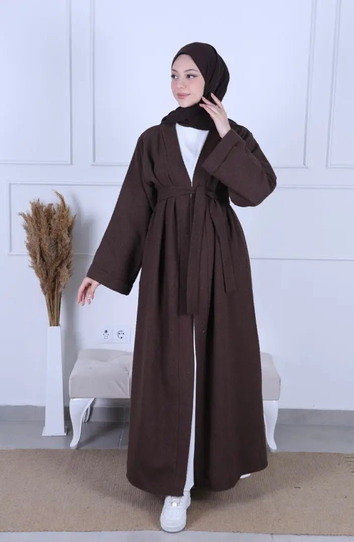 Kimono Guiseppa - Chocolat - MON HIJAB MODEST co