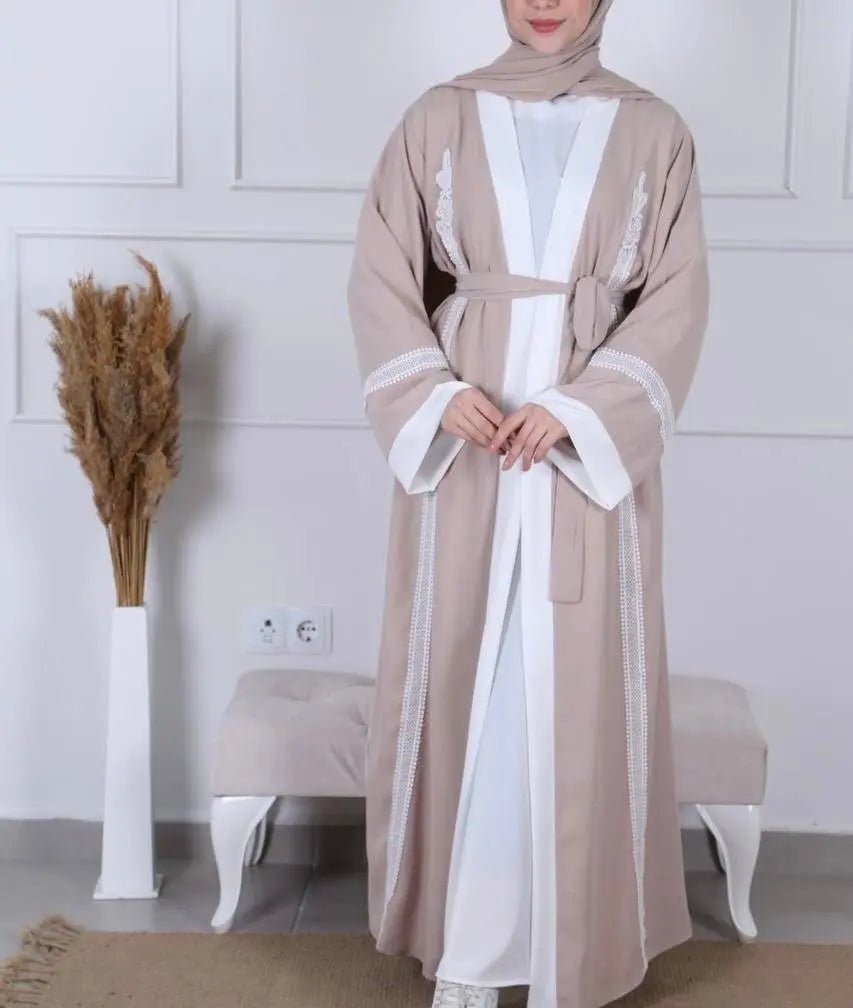 Kimono Mira - Beige - MON HIJAB MODEST co