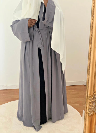 Maxi Kimonos Zahra - Grey - MON HIJAB MODEST co