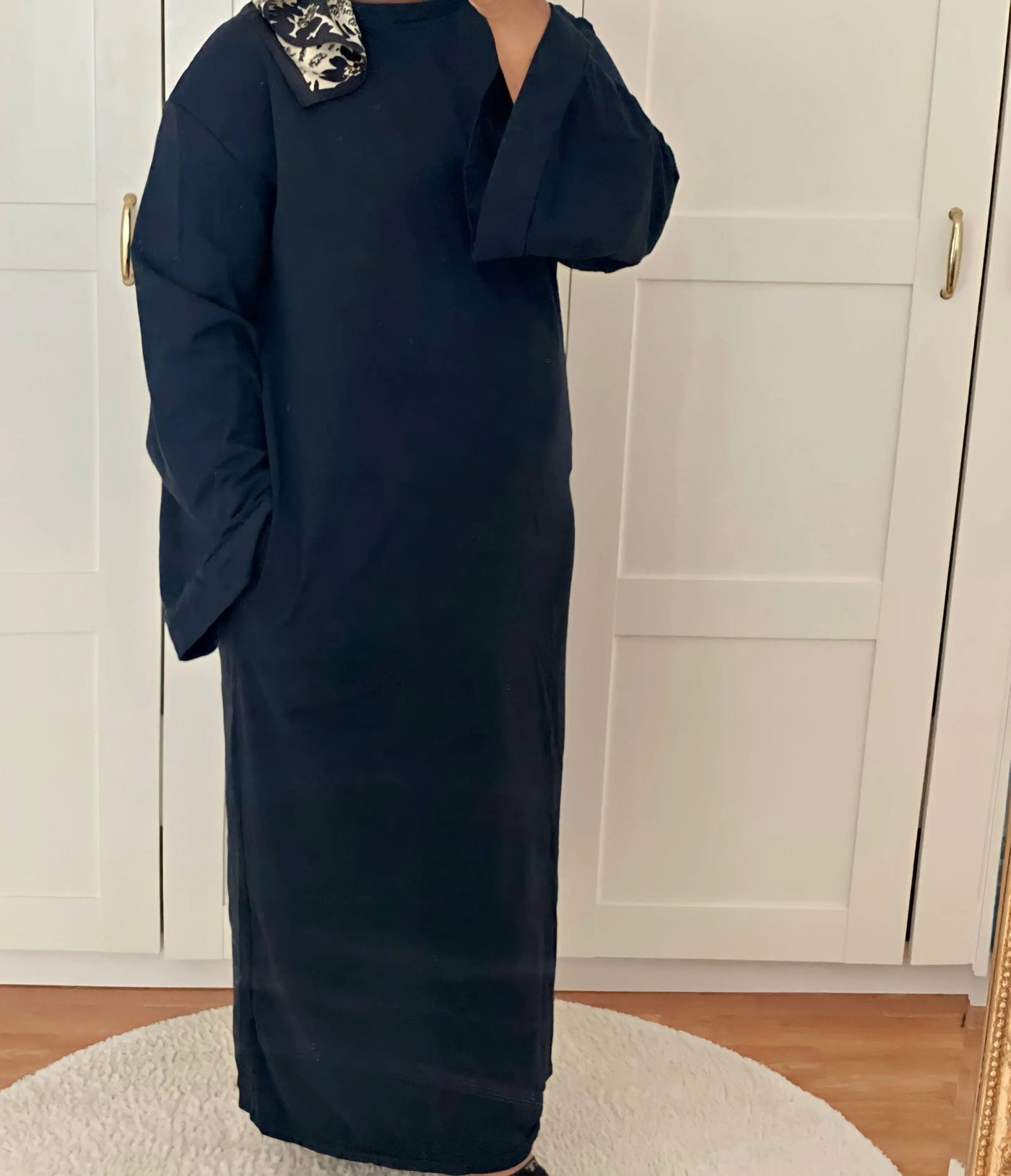 Robe Teeshirt - Noir - MON HIJAB MODEST co