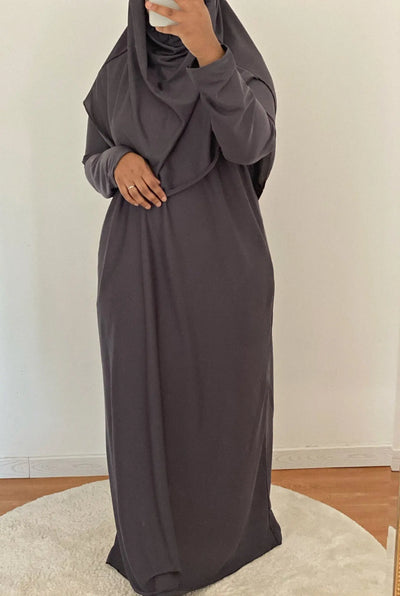 Robe de prière - Gris Charbon MON HIJAB MODEST