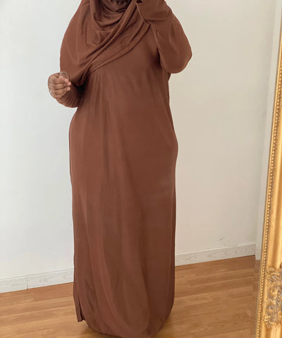 Robe de prière - Marron clair MON HIJAB MODEST co