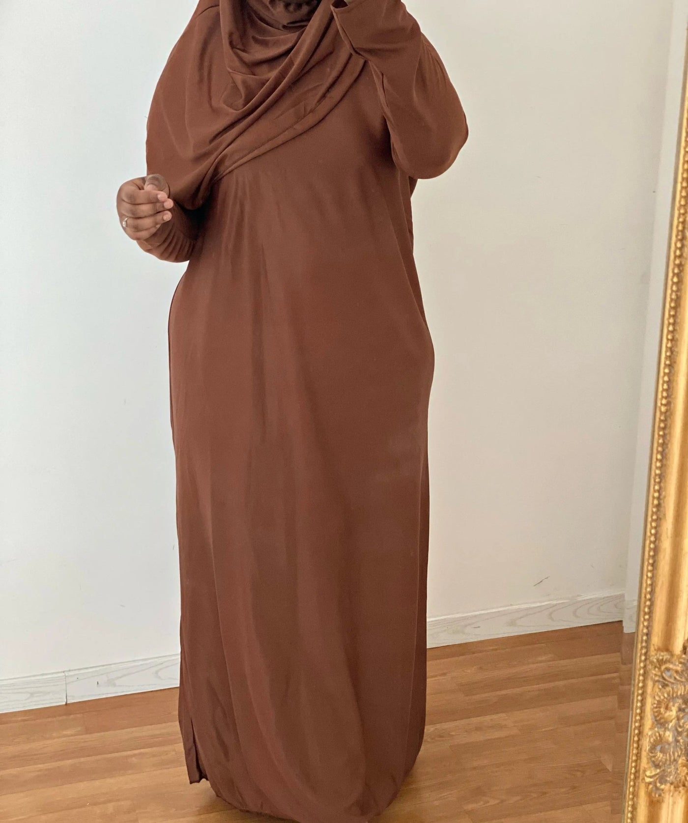 Robe de prière - Marron clair’ - MON HIJAB MODEST co