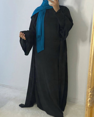 Set Abaya Kimono - Black - MON HIJAB MODEST co