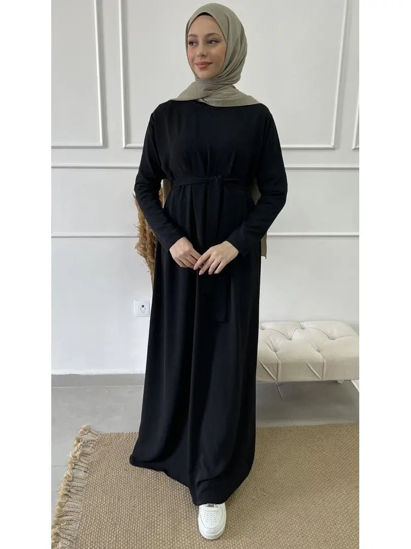 Set Abaya Kimono - Black - MON HIJAB MODEST co