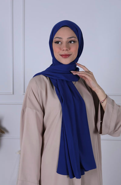 Hijab Soie de Médine - Blue electric