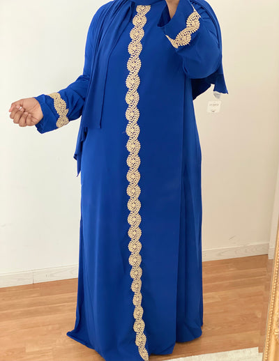Abaya Maha - Bleu electric