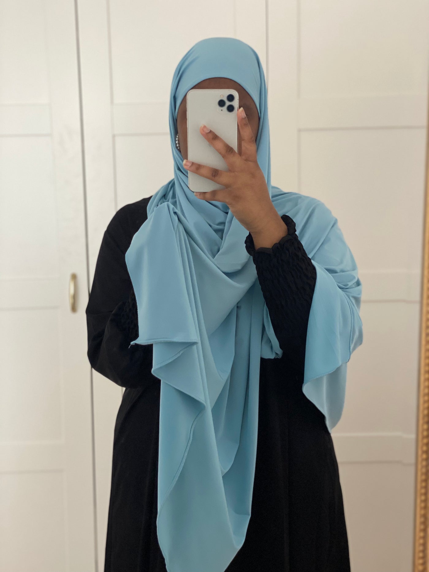 Hijab Jersey luxe à enfiler - Lagoon