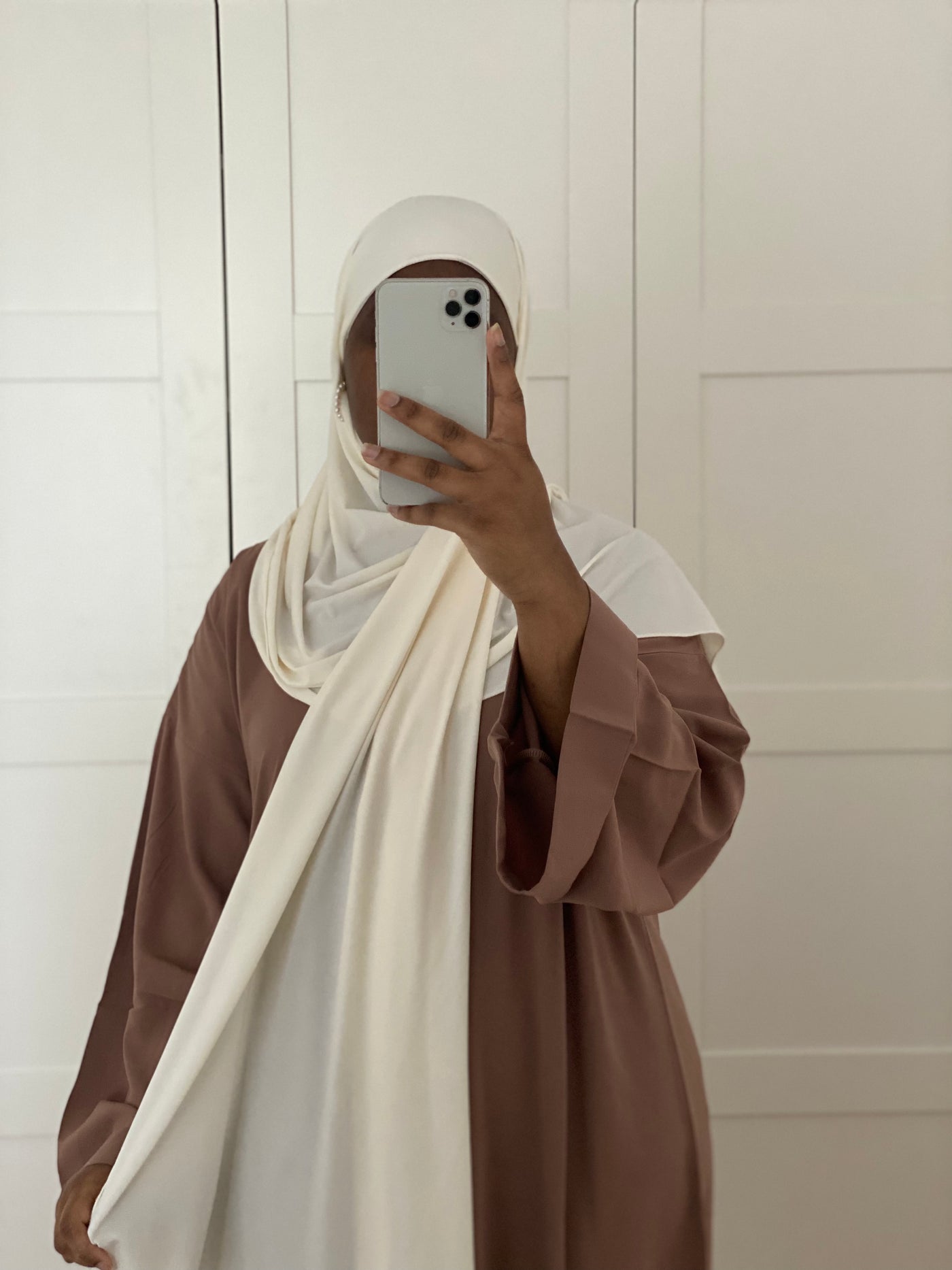 Hijab Jersey luxe à enfiler - Beige clair
