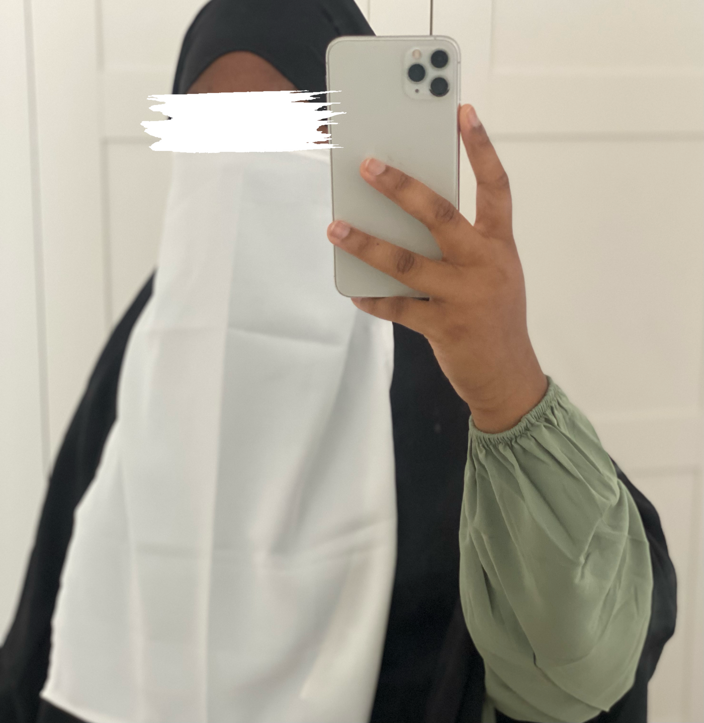 Niqab Soie de Médine - Blanc