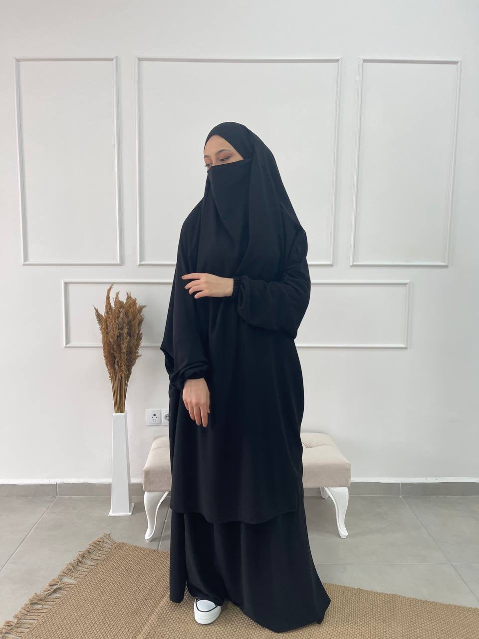 Jilbab Qualité Supérieure - Black