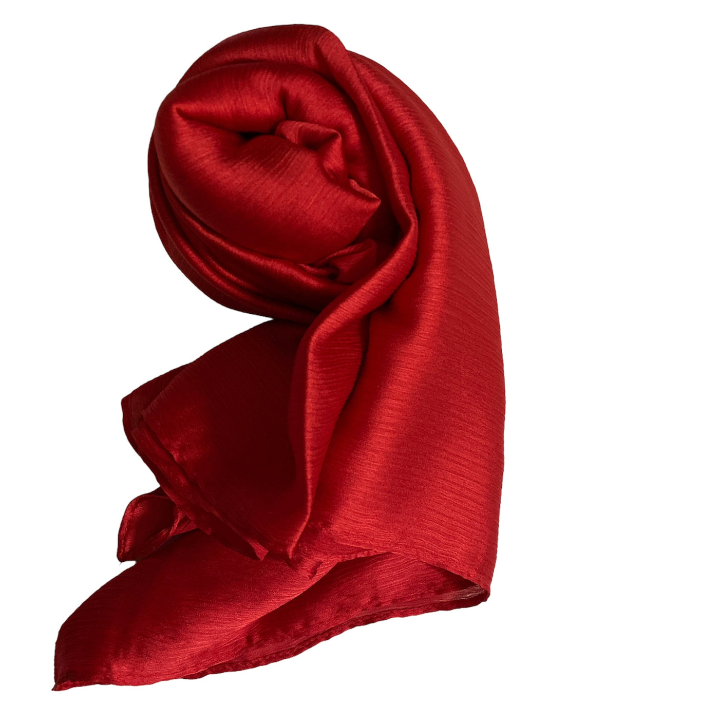 Hijab satin plissé - Red