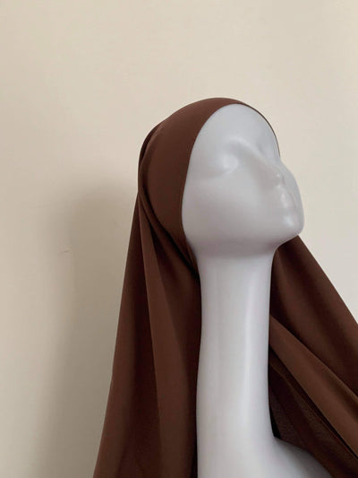 Hijab À Enfiler - Chocolat