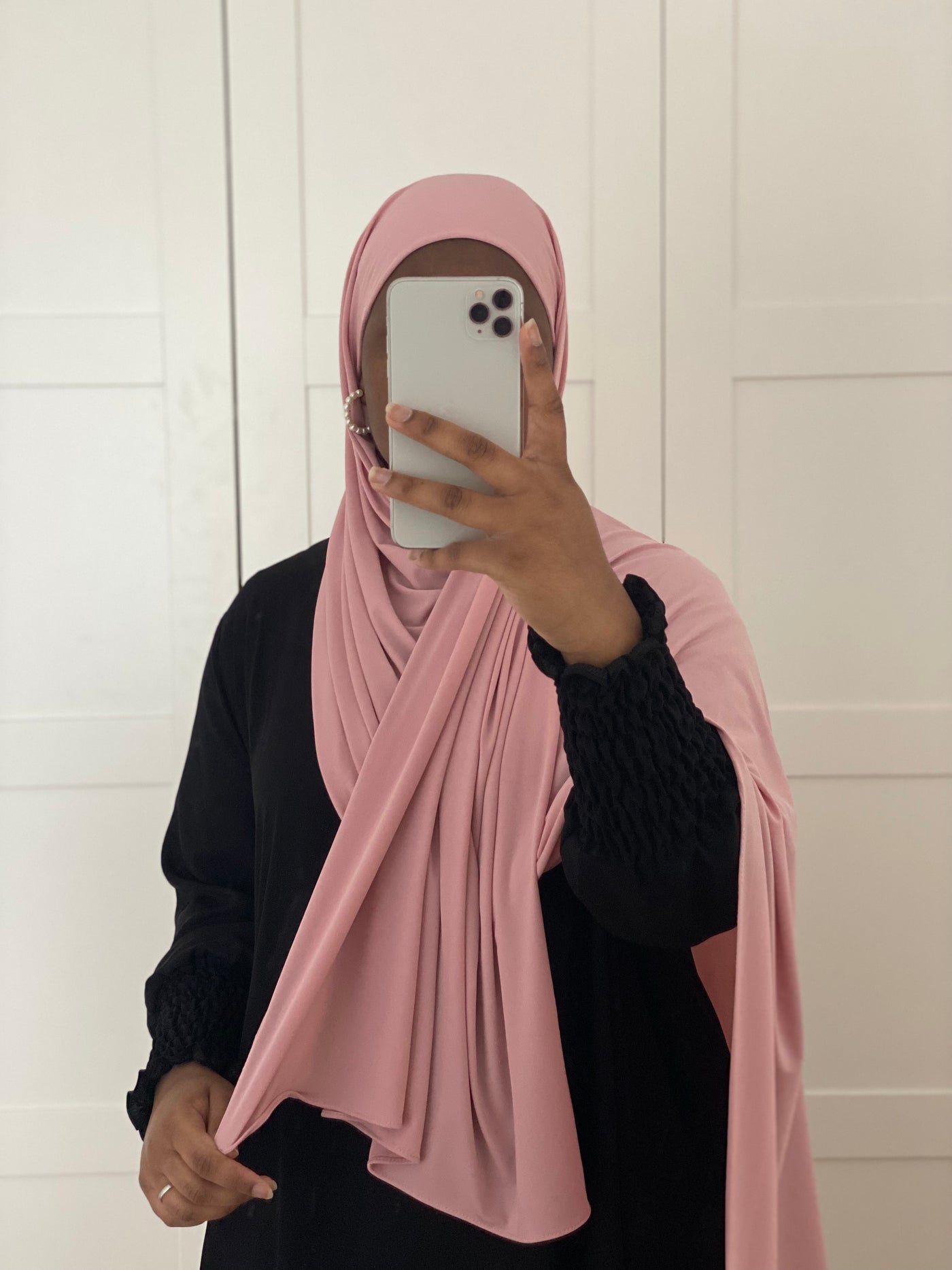 Hijab Jersey luxe à enfiler - Rose bonbon