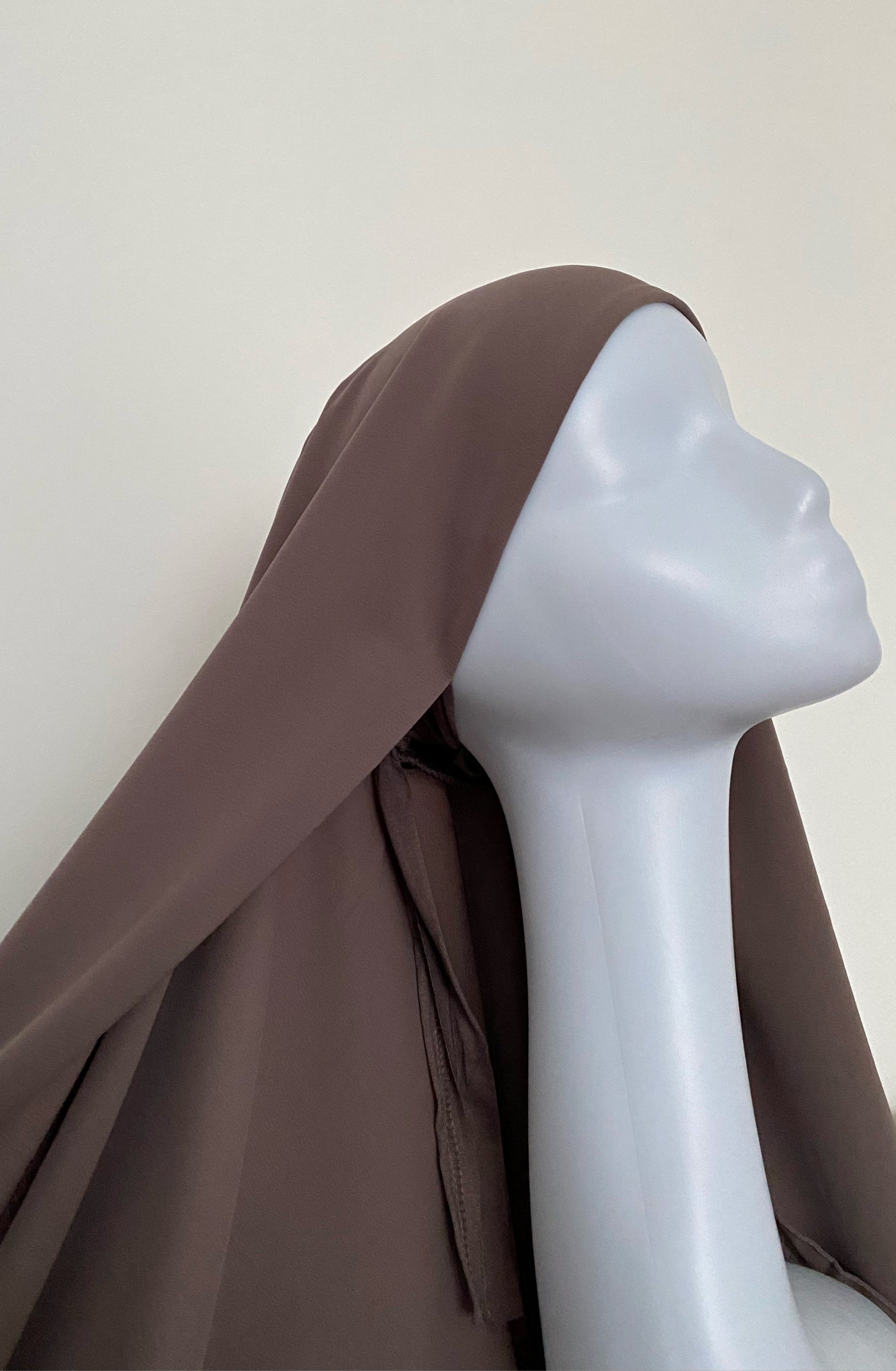 Hijab à enfiler - Brun taupe