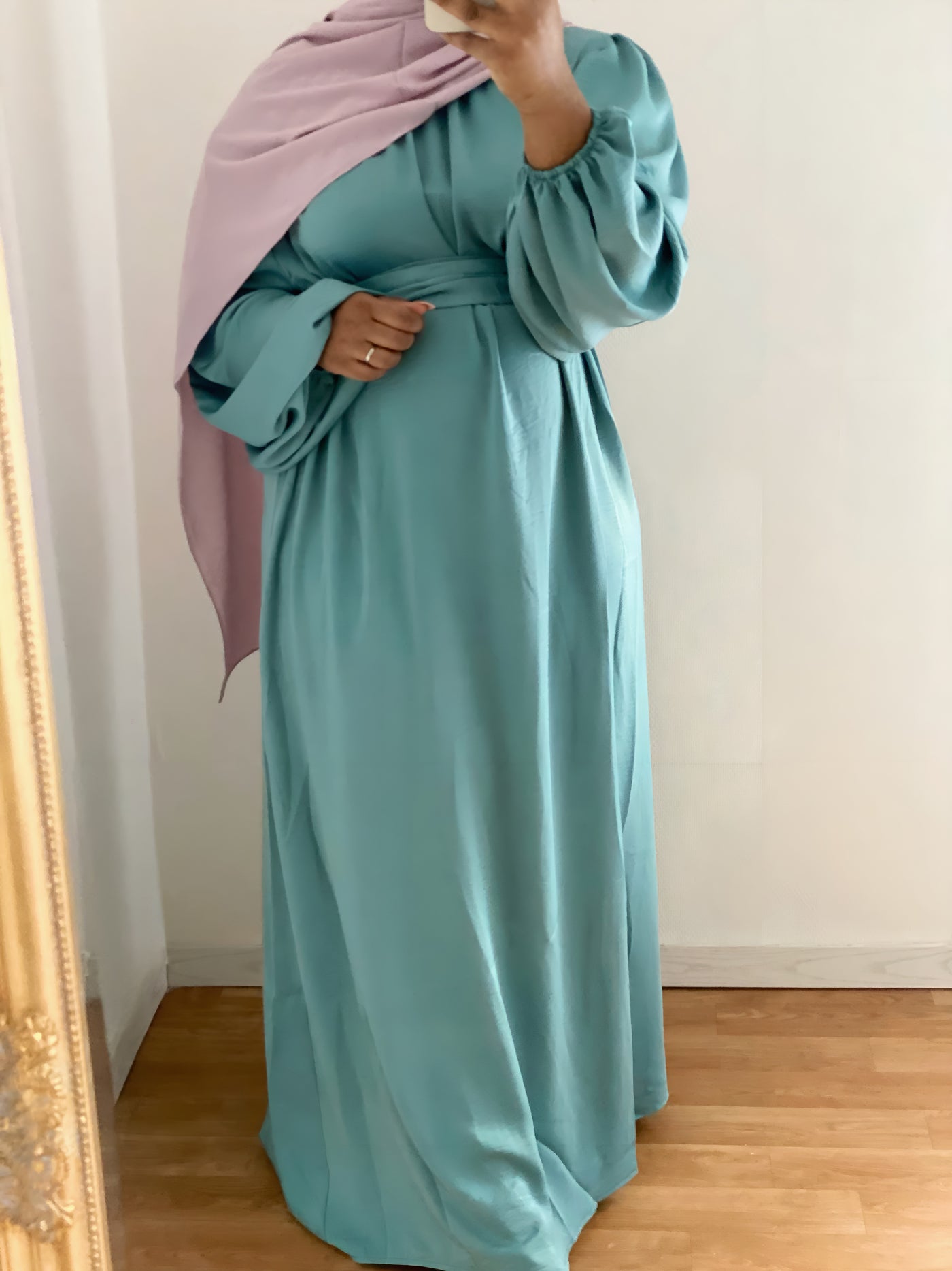 Abaya Balqees - Bleu pastel